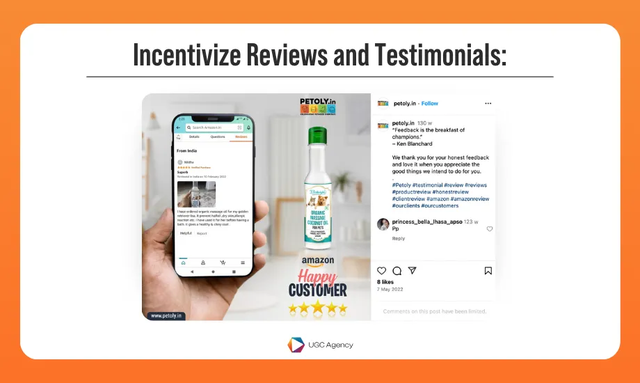 Incentivize Reviews and Testimonials