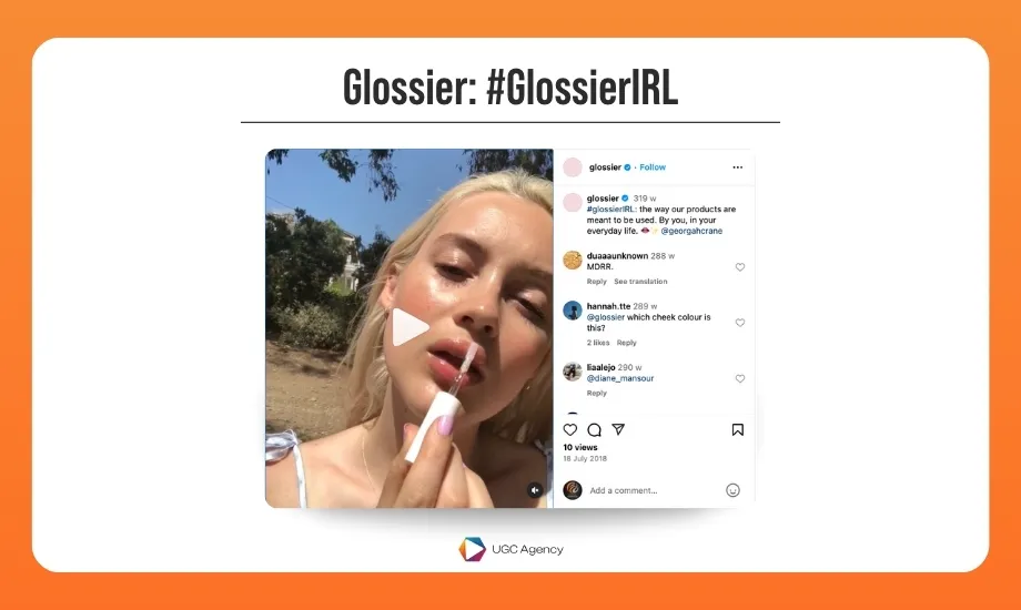 Glossier: #GlossierIRL