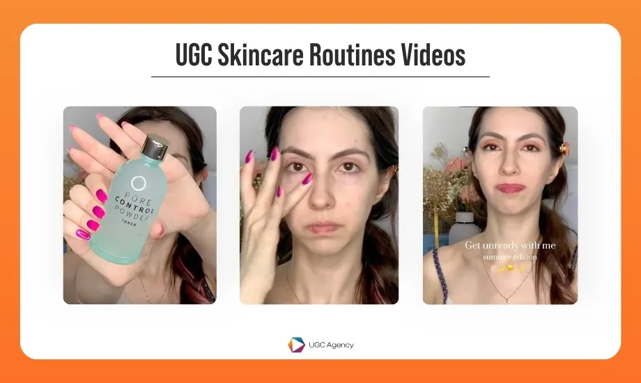 UGC Skincare Routines Videos